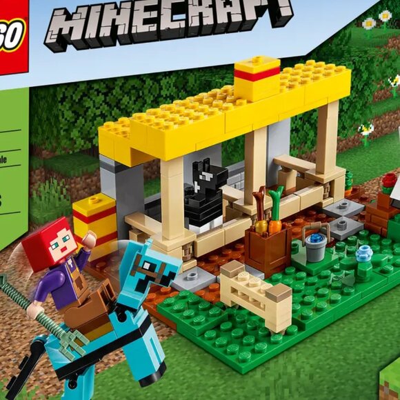 Brand New Lego Minecraft The Horse Stable 21171 - Picture 4 of 9